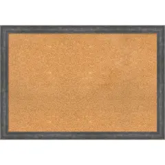 Angled Wood Framed Corkboard, Natural Cork Metallic Rainbow