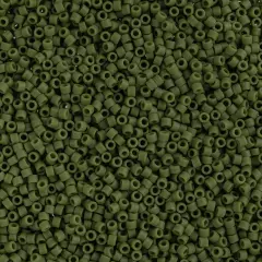 Miyuki Delica 50g Matte Glass Beads, 11/0 GN Avocado OP DB1585