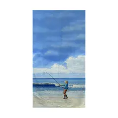 Betsy Drake Surf Fishing Beach Towel Multicolor