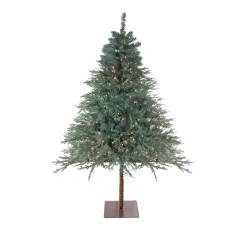 Northlight Real Touch&trade; Pre-Lit Artificial Full Fairbanks Alpine Christmas Tree - 6.5' - Clear Lights Green