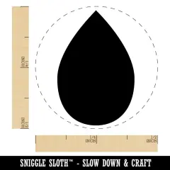 Raindrop Teardrop Self-Inking Rubber Stamp for Stamping Crafting Planners Yellow