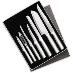 Rada Kitchen Knives Boxed Set, Ultimate Stainless Steel Cutlery Gift Set for Cooking Prep, Paring, Peeling, and Slicing