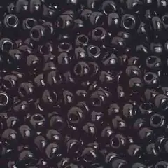 John Bead 8/0 Opaque Czech Glass Seed Beads, 500g Black