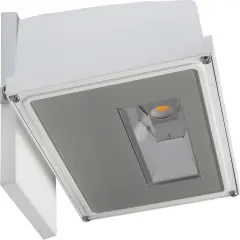 21W LED Large Wall Pack 2310Lm 3000K White Finish