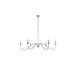 Rohan 48 inch chandelier in polished nickel