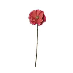 Northlight Poppy Flower Artificial Christmas Stem Spray - 18" - Pink