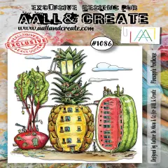 AALL And Create A6 Photopolymer Clear Stamp Set-Pineapple Penthouse