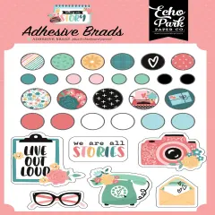 Echo Park Decorative Brads-Telling Our Story