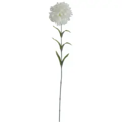 Allstate Single Carnation Artificial Floral Stem Spray - 24" - White