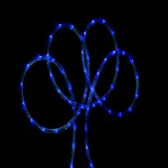 Northlight Flexible Incandescent Outdoor Christmas Rope Light - Blue - 100' Blue Wire