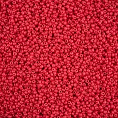 John Bead 10/0 Terra Intensive Matte Czech Glass Seed Beads, 500g Red