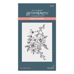 Spellbinders BetterPress Letterpress System Press Plates-Butterfly Bouquet 1/Pkg