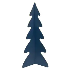 Northlight Triangular Christmas Tree with Curved Edges Decoration - 15" - Blue
