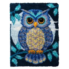 HerrschnersBlue Moon Owl Latch Hook Kit Multi