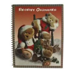 CC Christmas Decor Club Pack of 72 Christmas Teddy Bear Receipt Organizers 10.25" Multi