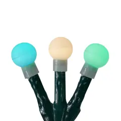 Hofert LED G10 Berry Christmas Lights - Multi-Color - 16.5 ft Green Wire - 200ct