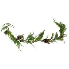 Northlight 5' Mixed Pine and Pinecone Artificial Christmas Garland Unlit Green