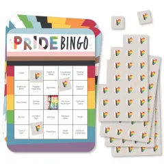 Big Dot of Happiness So Many Ways to Be Human - Bar Bingo Cards and Markers - Pride Party Bingo Game - Set of 18