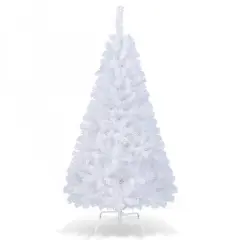 White Artificial PVC Christmas Tree with Metal Stand