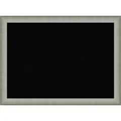 Elegant Brushed Narrow Framed Corkboard, Black Cork