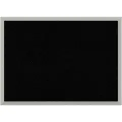 Silver Leaf Wood Framed Corkboard, Black Cork