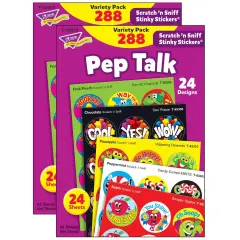 Pep Talk Stinky Stickers&reg; Variety Pack, 288 Count Per Pack, 2 Packs