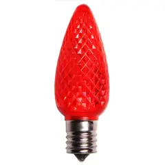 Sienna LED Faceted C9 Christmas Replacement Bulbs - Red - Pack of 4