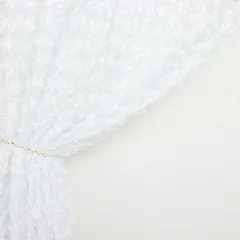 8x8 Satin Rosette Wedding Backdrop White