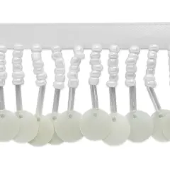 Lorraine 1-1/2" Beaded and Sequined Fringe Trim