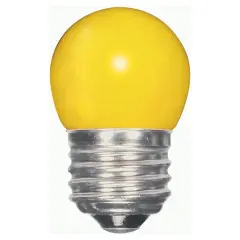 1.2w S11 LED 120v Ceramic Yellow E26 Medium base