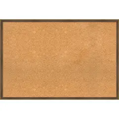 Lucie Wood Framed Corkboard, Natural Cork Lucie Light Bronze