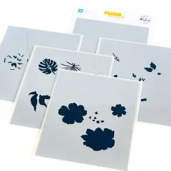 Pinkfresh Studio Stencils 4.25"X5.25" 5/Pkg-Sunshine On My Mind