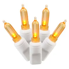 100Lt Orange LED / White Wire Italian EC 4 in x 34 ft.