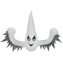 Northlight 12" Ghoulish Ghost 3-D Halloween Window Decoration White