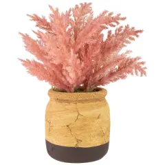 Northlight Artificial Astilbe Plant in a Ceramic Pot - 12" - Pink