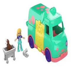 Polly Pocket Pollyville Pet Groomer Vehicle Playset