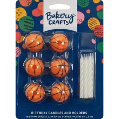 Basketball Candle Holder, 6pc