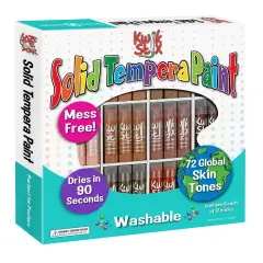 The Pencil Grip Kwik Stix Solid Tempera Paint Global Skin Tones - Set of 72