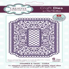 Creative Expressions Craft Dies By Sue Wilson-Cora - Frames & Tags
