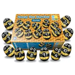Yellow Door Honey Bee Number Stones - Set of 20