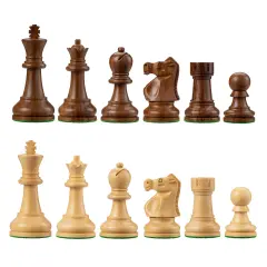 Bobby Fischer Ultimate Chess Pieces, Acacia and Boxwood 3.75 inch King