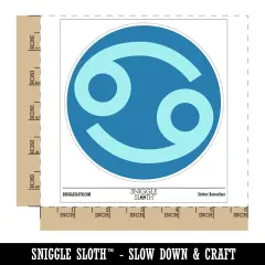 Cancer Horoscope Astrological Zodiac Sign Waterproof Vinyl Phone Tablet Laptop Water Bottle Sticker Set - 5 Pack