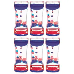 Red & Blue Liquid Motion Bubbler, Pack of 6