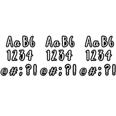 Bold & Bright Classroom Caf&eacute; 4" Designer Letters, 212 Per Pack, 3 Packs