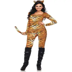 Adult's Womens Wild Tigress Queen Of The Jungle Costume