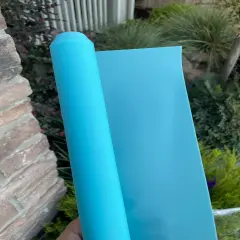 Turquoise Frosted Jelly Vinyl 18&rdquo;