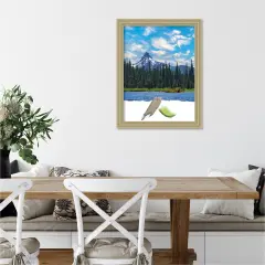 Champagne Teardrop Wood Picture Frame, Photo Frame, Art Frame