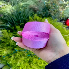 Light pink 1&rdquo; Seatbelt Webbing (by the yard)