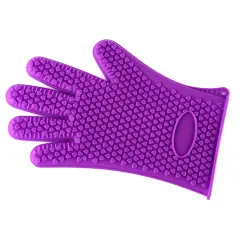 Kitcheniva Silicone Heat Resistant Gloves 1 Pair Purple