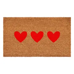 Calloway Mills Red Trio Hearts Doormat